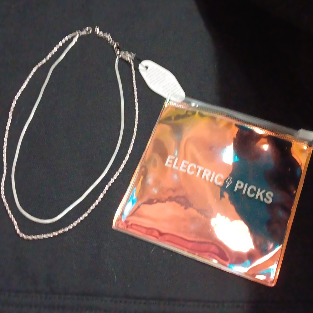 Electric Picks Twice As Nice Necklace. NWT